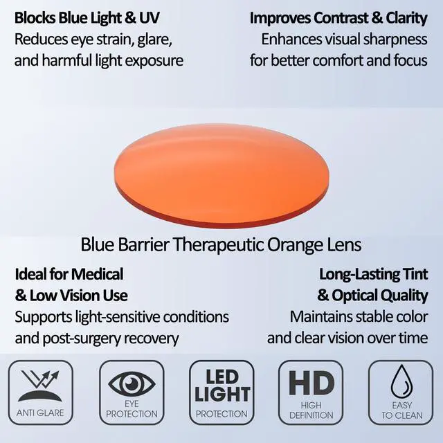 Alt view image 4 of 5 - Medspex Corinne McCormack Channing Color Therapy Reading Glasses +5.00 Tortoise Havana Brown Gold Amber/Deep Red Womens Fluorescent Light Sensitivity Chromotherapy Chakra Healing