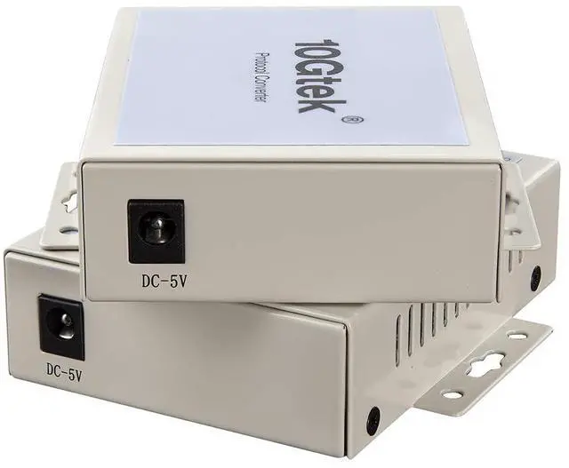 Alt view image 5 of 5 - Serial RS485/RS422/RS232 to Fiber Optic Media Converter, Serial Communication Data Converter Device Server, SM Bidi SC 1310nm 20km, Daisy-Chain or Redundant-Ring FO