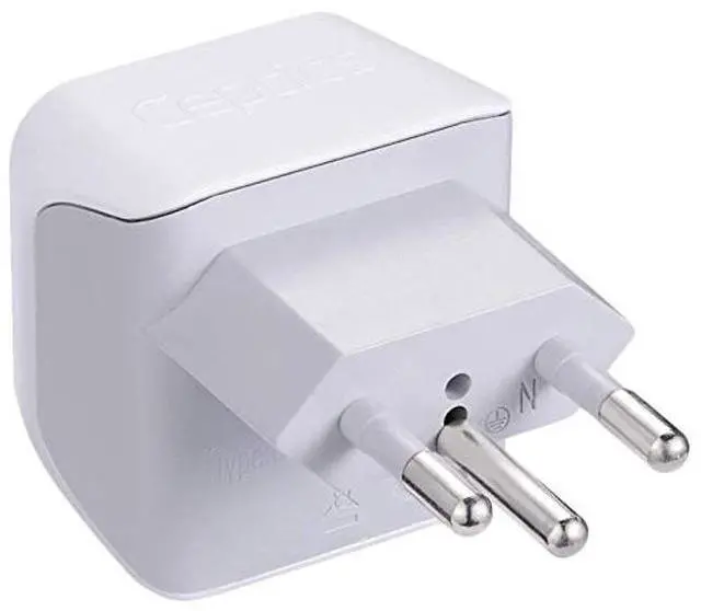 Alt view image 5 of 5 - Swiss Travel Adapter Bundle by Ceptics - Type J - Charge Multiple Devices at Once - USA to Switzerland, Liechtenstein, Rwanda - Multipack - for Your Cell Phones, Tablets, iPhone, Camera