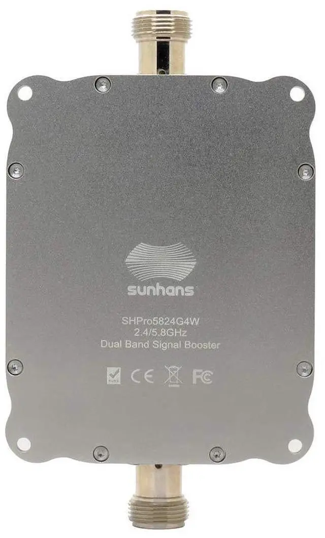 Alt view image 2 of 5 - Sunhans 4000mW 36dBm 2.4GHz and 5.8GHz IEEE 802.11/a/n/b/g/ac Dual Band UAV WiFi Signal Booster Wireless Signal Amplifier Repeater Extender for House, Office, UAV, IP Cameras, RC Equipment