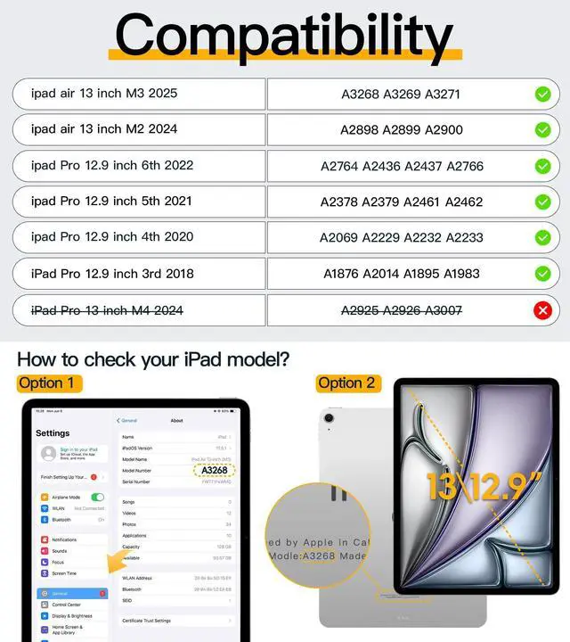 Alt view image 2 of 5 - BRAECN Case for iPad Air 13 Inch 2025(M3)/2024(M2) & iPad Pro 12.9''(2022/2021/2020/2018), Full-Body Protection Screen Protector Pencil Holder 360° Rotating Handle Kicktand Shouler Strap Kids Friendly