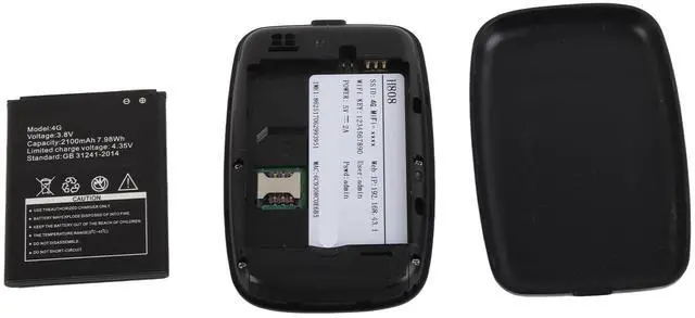 Alt view image 5 of 5 - KIMISS Hotspot Device, Portable 4G Mobile Hotspot with Micro Card Slot and 2100mAh Battery, Ideal for Car Users and Business Travelers