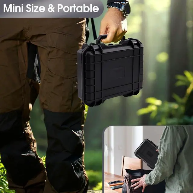 Alt view image 3 of 5 - Hard Case for WOLFBOX MF100/MF50 Electric Air Duster | High-Density Protective EVA Liner | Portable Travel Carrying Organizer Storage Bag Holder for Blower Tool Accessories | Black & CASE ONLY