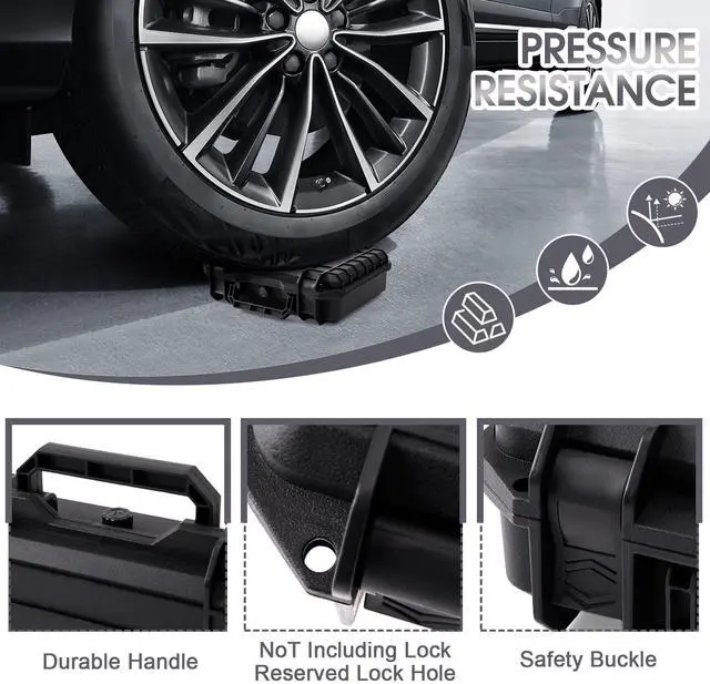 Alt view image 4 of 5 - Hard Case for WOLFBOX MF100/MF50 Electric Air Duster | High-Density Protective EVA Liner | Portable Travel Carrying Organizer Storage Bag Holder for Blower Tool Accessories | Black & CASE ONLY