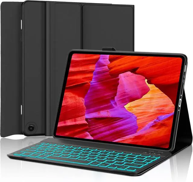 Main image of Keyboard Case for Amazon Fire Max 11 inch (13th Generation,2023 Release), 7 Color Backlight Detachable Bluetooth Keyboard Cover with Stylus Pen Holder for Kindle Fire Max 11 Tablet