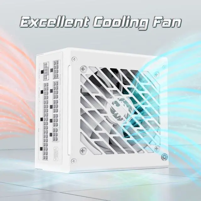 Alt view image 4 of 5 - GAMEMAX SFX Power Supply 850W, Full Modular, 80 Plus Gold PSU (GS-850G WT)