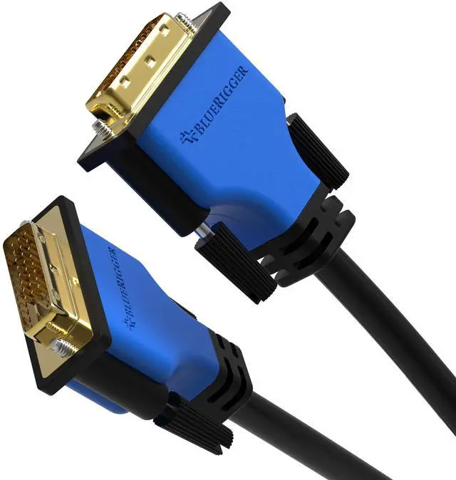 Main image of BlueRigger DVI to DVI Monitor Cable (25FT, 24+1 Dual Link, Digital Video Cable, Male to Male) - for Gaming, DVD, Laptops, HDTV and Projector
