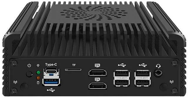 Alt view image 3 of 5 - CWWK Mini PC N100 Firewall Hardware 2 x 10GbE SFP+, 2 x i226V 2.5GbE LAN OPNsense Appliance,AES-NI, 2HD, TypeC, TF Card Slot, M.2 WiFi Slot,NO RAM NO SSD