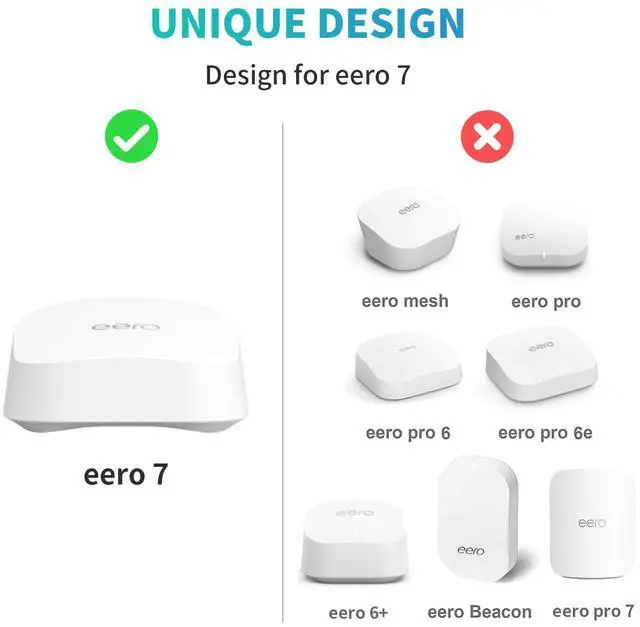 Alt view image 2 of 5 - Wall Mount Holder for eero 7 Router Mesh Wi-Fi System  No Messy Wires, Space-Saving Outlet Wall Mount Holder for eero 7 Extender, Stand Bracket for eero 7 (White-3pc)