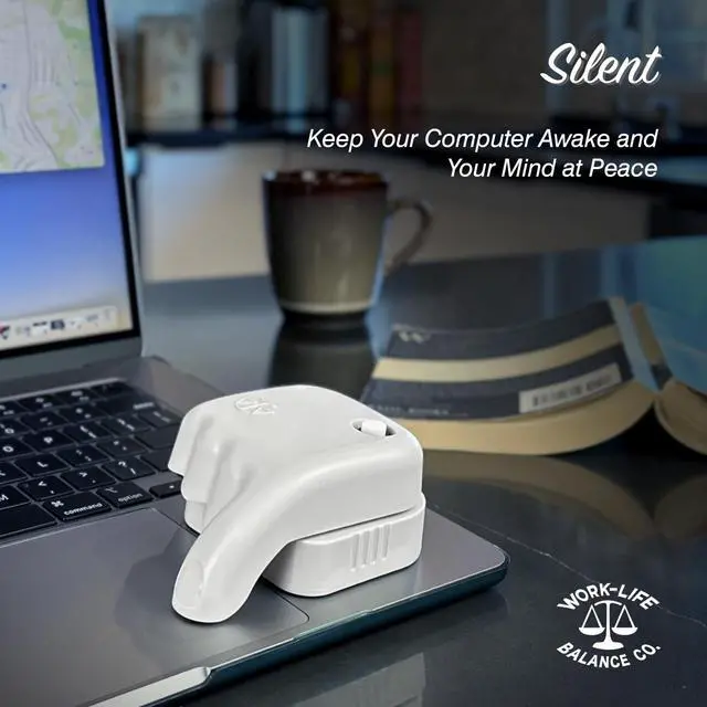 Alt view image 4 of 5 - Rechargeable Trackpad Jiggler -USBC Charge Port -Undetectable -Cordless Mouse Jiggler -Does Not Work on DeII -Keeps Touchpad Active, Laptop Awake -Mechanical Mouse Mover -ON/Off Switch