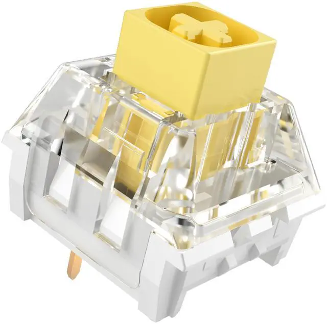 Main image of Kailh Box Heavy Yellow Switches for DIY Mechanical Keyboard,3-pin/70gf Linear/RGB/LED/IP56 Water&Dustproof/Long Life switches(Yellow,108pcs)