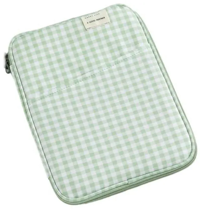 Main image of Donloise 11-13Inch Cute Puffy Laptop Sleeve Fairycore Carrying Laptop Bag Cover Kawaii Tablet Liner Pouch Cottagecore Office Accessories (13inch,Green)