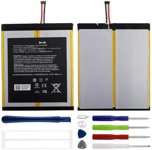Main image of Duotipa New 58-000280 Battery for HD 10 9th Gen Tablet with Repair Tools Kit