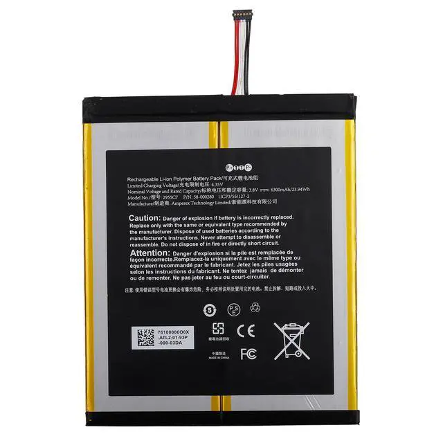 Alt view image 4 of 5 - Duotipa New 58-000280 Battery for HD 10 9th Gen Tablet with Repair Tools Kit