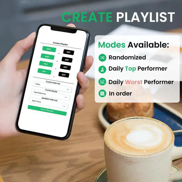 Alt view image 5 of 5 - Stock Ticker with E-Ink Screen and WiFi Connectivity - Stackable Design for Room Accessories and Office Decor. Finance Tech Gadgets, with: 2.9inch - (Single)