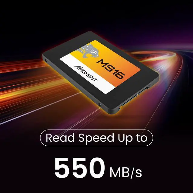 Alt view image 2 of 5 - MMOMENT MS16 256GB 2.5 Inch SATA III 6 GB/s Internal Solid State Drive SSD (Read up to 550MB/s) Compatible with PC Desktop