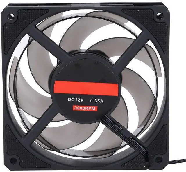 Main image of SENECESLI Computer Case Fan, 4 Pin PWM Bearing PC Case Cooler Fan Low Noise with 7 Blades, 120mm 3000RPM Quiet MFDB Cooling Fan for Desktops, Easy to Install (Black)