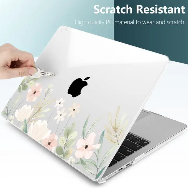 Alt view image 4 of 5 - TWOLSKOO for M4 MacBook Air 13.6 inch Case 2025-2022 Release M4 A3240 M3 A3113 M2 A2681, Plastic Hard Shell & Screen Protector & Keyboard Cover & Trackpad Film, Watercolor Floral