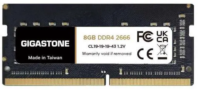 Main image of DDR4 RAM Laptop Only GIGASTONE 8GB DDR4 2666MHz (2400MHz or 2133MHz) PC4-21300 (PC4-19200/17000) CL19 1.2V SODIMM 260 Pin Unbuffered Non ECC High Performance Notebook Memory Upgrade