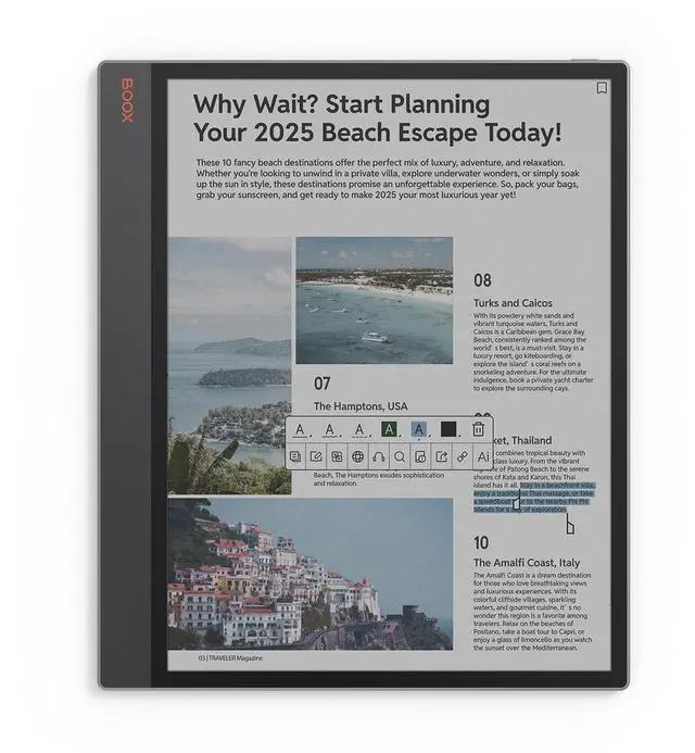 Main image of BOOX Tablet Tab X C 13.3 Color ePaper 6G 128G E Ink Notebook