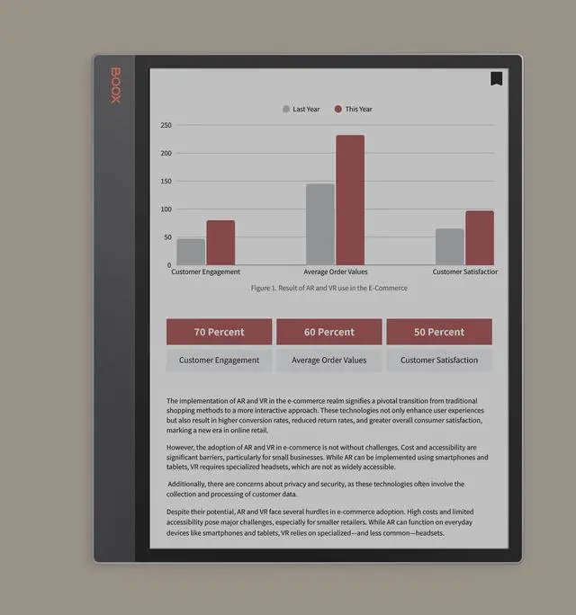 Alt view image 4 of 5 - BOOX Tablet Tab X C 13.3 Color ePaper 6G 128G E Ink Notebook