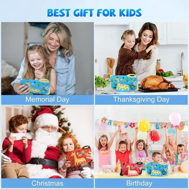 Alt view image 5 of 5 - C idea 7 inches Tablet for Kids Age 3-7,Android 13 Kids Tablet, Pre-Installed Learning Educational Apps Todder Tablet, HD IPS Screen for Eye Protection,BT, WiFi, Dual Camera, Gift for Kids (Blue)