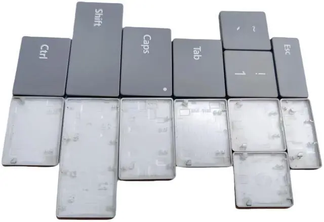 Alt view image 4 of 5 - Ojguct Replacement Keycap Keys Full Set of Key Cap Compatible for Surface Pro 8/9/X 1983 1982 2038 1996 1997 1876 Keyboard 2021-2023 Year (Gray)