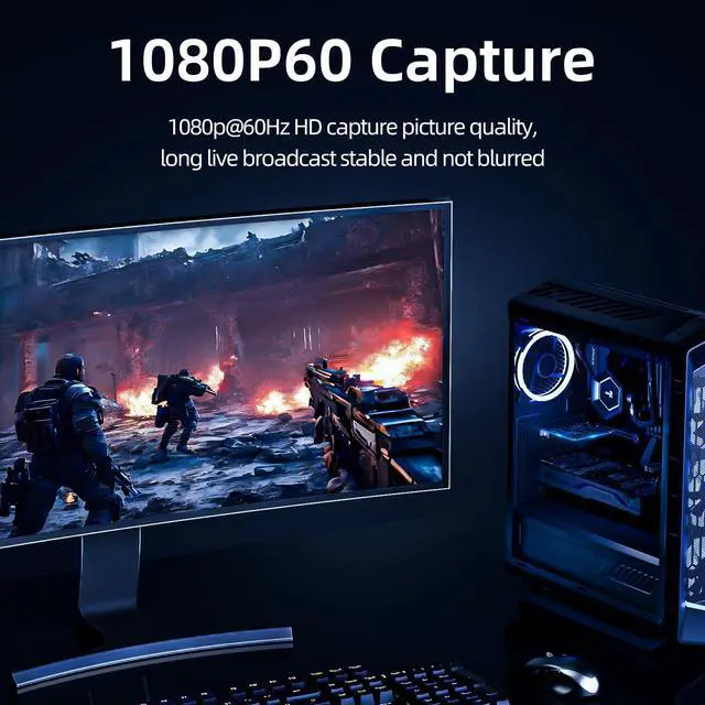 Alt view image 3 of 5 - Unisheen 4-Channel Quad SDI PCIe Video Capture Card,Ultra-Low Latency for Multi-Channel Live Streaming, Video Conferencing, Teaching, and Broadcasting