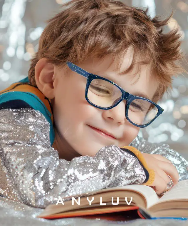 Alt view image 2 of 5 - ANYLUV Blue Light Glasses for Kids, Youth Protection Glasses for Gaming, Teen Blue Light Glasses Reduce Eye Strain
