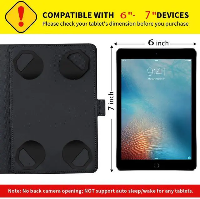 Alt view image 2 of 5 - Case for Walmart Onn 7 Inch Gen 3 2022 Release Tablet Case, Models 100071481,360 Degree Rotating Case Protective Cover, for Walmart Onn 7 Inch Gen 3 2022,Cute Dinosaur