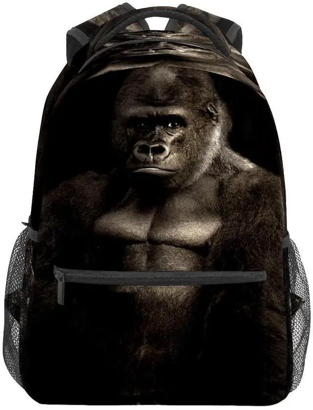 Main image of College Bookbag Monkey Animal School Bag Business Laptop Backpack Travel Hiking Daypack Large Diaper Bag for Adult Girls Boys