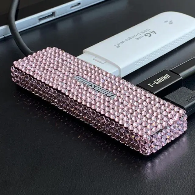 Main image of 4-Port USB 3.0 Hub + Pink 3.0 Hub w/USB C Adapter