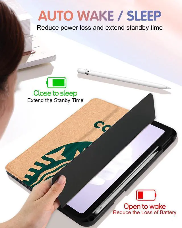 Alt view image 5 of 5 - Wazzasoft for iPad A16 Case 2025 - for iPad 10th Generation Case Cute Women Girls Kids Kawaii Teens Fun Funny Design Cool Pencil Holder Auto Sleep/Wake Tablet Cover for Apple 11/10 10.9 Inch