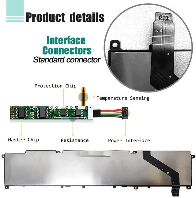 Alt view image 4 of 5 - BOWEIRUI RC30-0370 Battery Replacement for Razer Blade 14 2021 2022 RZ09-0370 RZ09-0368 RZ09-0427 RZ09-0370AE23 RZ09-0370BEA3-R3U1 RZ09-0370CEA3-R3U1 RZ09-0427EE23-R3U1 RZ09-0427NEA3 RZ09-0427PEA3