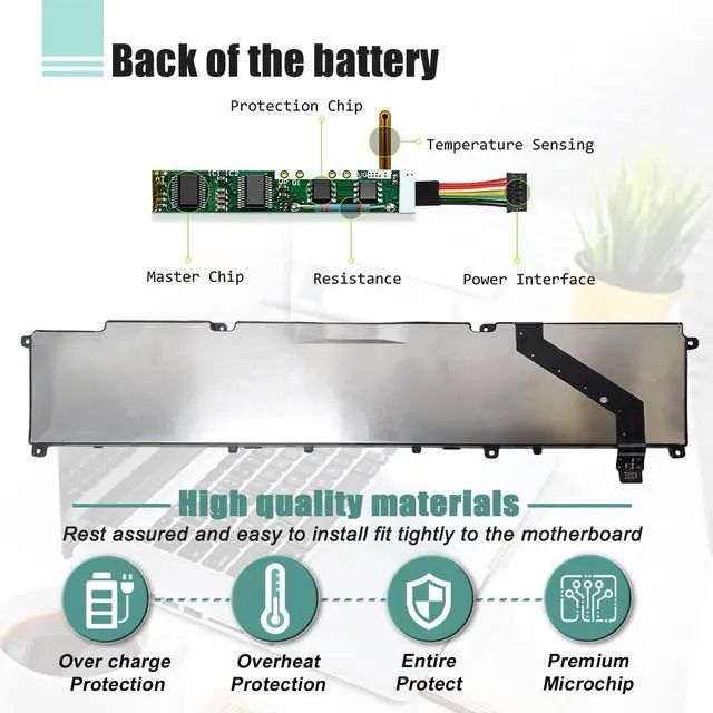 Alt view image 5 of 5 - BOWEIRUI RC30-0370 Battery Replacement for Razer Blade 14 2021 2022 RZ09-0370 RZ09-0368 RZ09-0427 RZ09-0370AE23 RZ09-0370BEA3-R3U1 RZ09-0370CEA3-R3U1 RZ09-0427EE23-R3U1 RZ09-0427NEA3 RZ09-0427PEA3