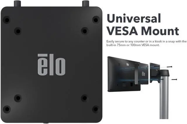 Alt view image 5 of 5 - Elo Backpack 4 Mini Android Computer, Qualcomm Snapdragon SDA660, 4GB RAM, 64GB SSD, WiFi, Bluetooth, HDMI, USB-C