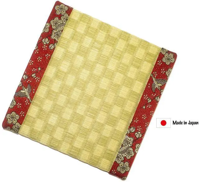 Main image of Japanese Small Tatami Mat, Japanese Style Decoration, Home and Company Decoration, Mouse Pad, Tea Tray, Japanese Gift(Red)