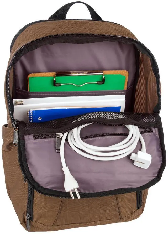Alt view image 5 of 5 - Wolverine 33L Backpack with Large Main, Laptop Compartment and Cooling Straps, Chestnut, One Size