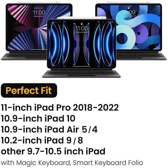 Alt view image 5 of 5 - tomtoc 11 Inch Tablet Case Sleeve for 2025 iPad Pro M5/M4, iPad (A16), Air M3&M2 2024, Galaxy Tab S10/A10+, Fits Magic Keyboard and Smart Keyboard Folio