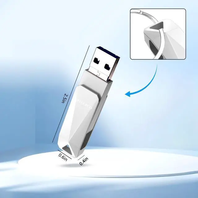 Alt view image 3 of 5 - USB Flash Drive for iPhone 512GB Apple MFi Certified Photo Stick Thumb Drive, iPhone-Memory-Stick for iPad/iPhone/Computer Picture Keeper Portable Hard Drive GreySliver