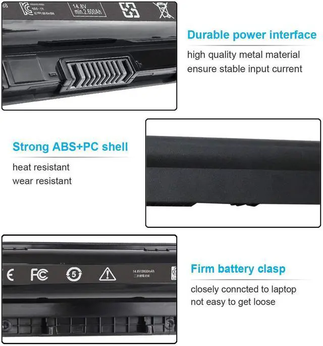 Alt view image 3 of 5 - 40Wh Type M5Y1K 14.8V Battery for Dell Inspiron 15 5000 3000 Series 5566 5555 5558 5559 5758 3567 3551 3552 3558 14 3451 3452 3458 5458 17 5755 5758 5759 GXVJ3 HD4J0 WKRJ2 VN3N0 P51F P47F P63F P64G