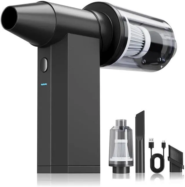 Main image of Gttiuey Electric Air Duster-250000RPM Super Power Cordless Air Duster, 4-Gear Adjustable Mini Blower with Fast Charging, Dust Blower for Computer, Keyboard, House, Outdoor and Car