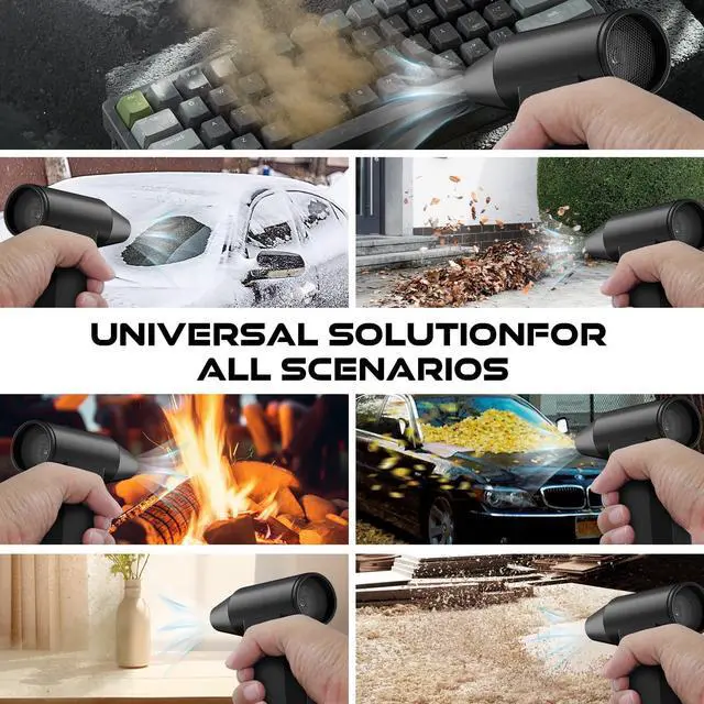 Alt view image 5 of 5 - Gttiuey Electric Air Duster-250000RPM Super Power Cordless Air Duster, 4-Gear Adjustable Mini Blower with Fast Charging, Dust Blower for Computer, Keyboard, House, Outdoor and Car