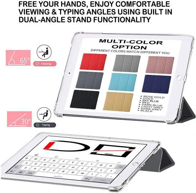 Alt view image 4 of 5 - DuraSafe Cases for iPad PRO 10.5 Inch 2017 Air 10.5 3rd Generation 2019 [ Air 3 ] A1701 A2152 A2123 MQF12LL/A MQEY2LL/A MQF22LL/A Cover with AirCushion Corner for Extra Shock Protection - Black