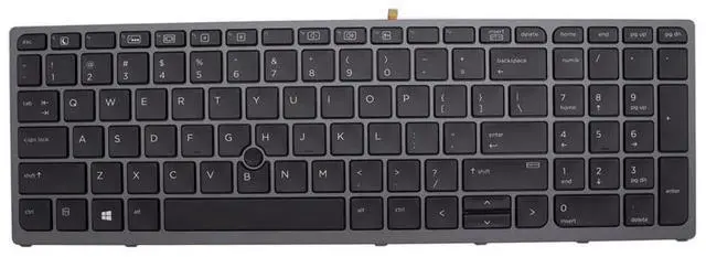 Main image of New Replacement Keyboard for HP Zbook 15 G3 G4 Zbook 17 G3 G4 Keyboard Backlit with Pointer US 848311-001 PK131C31A00 NSK-CZ0BC