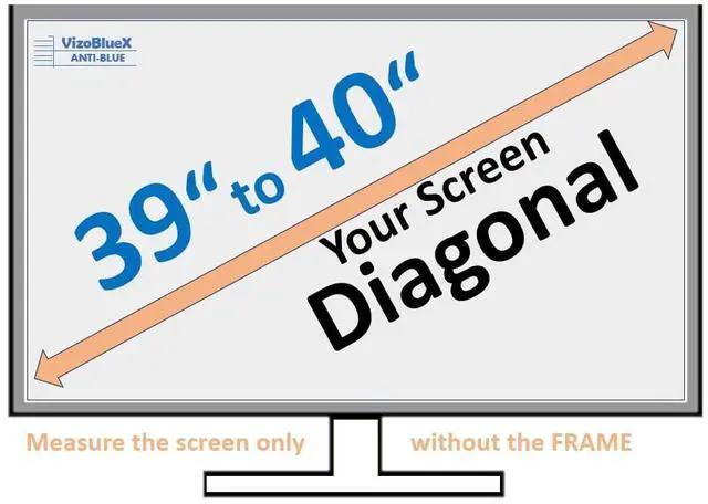 Alt view image 3 of 5 - 40 inch Blue Light and Damage TV Screen Protector. Protection Shield & Anti-Blue Light Filter Blocking UV for LCD LED 4K OLED QLED (35.3 x 20.5 inch)