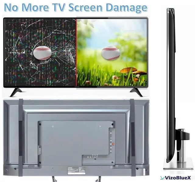 Alt view image 4 of 5 - 40 inch Blue Light and Damage TV Screen Protector. Protection Shield & Anti-Blue Light Filter Blocking UV for LCD LED 4K OLED QLED (35.3 x 20.5 inch)