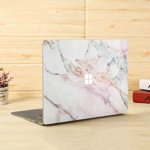 Alt view image 5 of 5 - Digi-Tatoo Cover Skin Decal Sticker for 2023 Microsoft Surface Laptop Go 3/ Laptop Go 2/ Laptop Go 12.4", Easy Apply, Anti-Scratch, Residue Free Vinyl Skin [Cracked Marble]