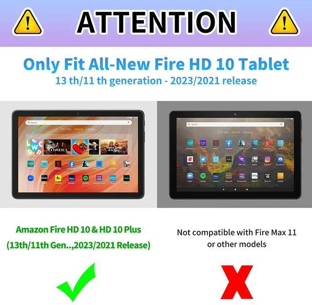 Alt view image 2 of 5 - TSNJTBDL Case for All-New Amazon Kindle Fire HD 10 Tablet (13th Generation, 2023 Release) 10.1" Mushroom Pattern PU Leather Adjustable Stand Cover with Auto Wake/Sleep Case for Fire Tablet 10 2023