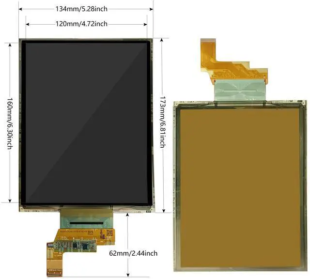 Alt view image 5 of 5 - 7.8 inch Flexible Display Curved Bendable Screen FHD 1440 * 1920 AMOLED Display with HDMI Driver Board OLED Monitor Without Enclosure Kit for DIY Prototype Demo